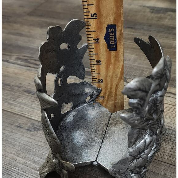 Carson Pewter 1995 Hummingbird jar candle holder beautiful condition - Picture 8 of 10